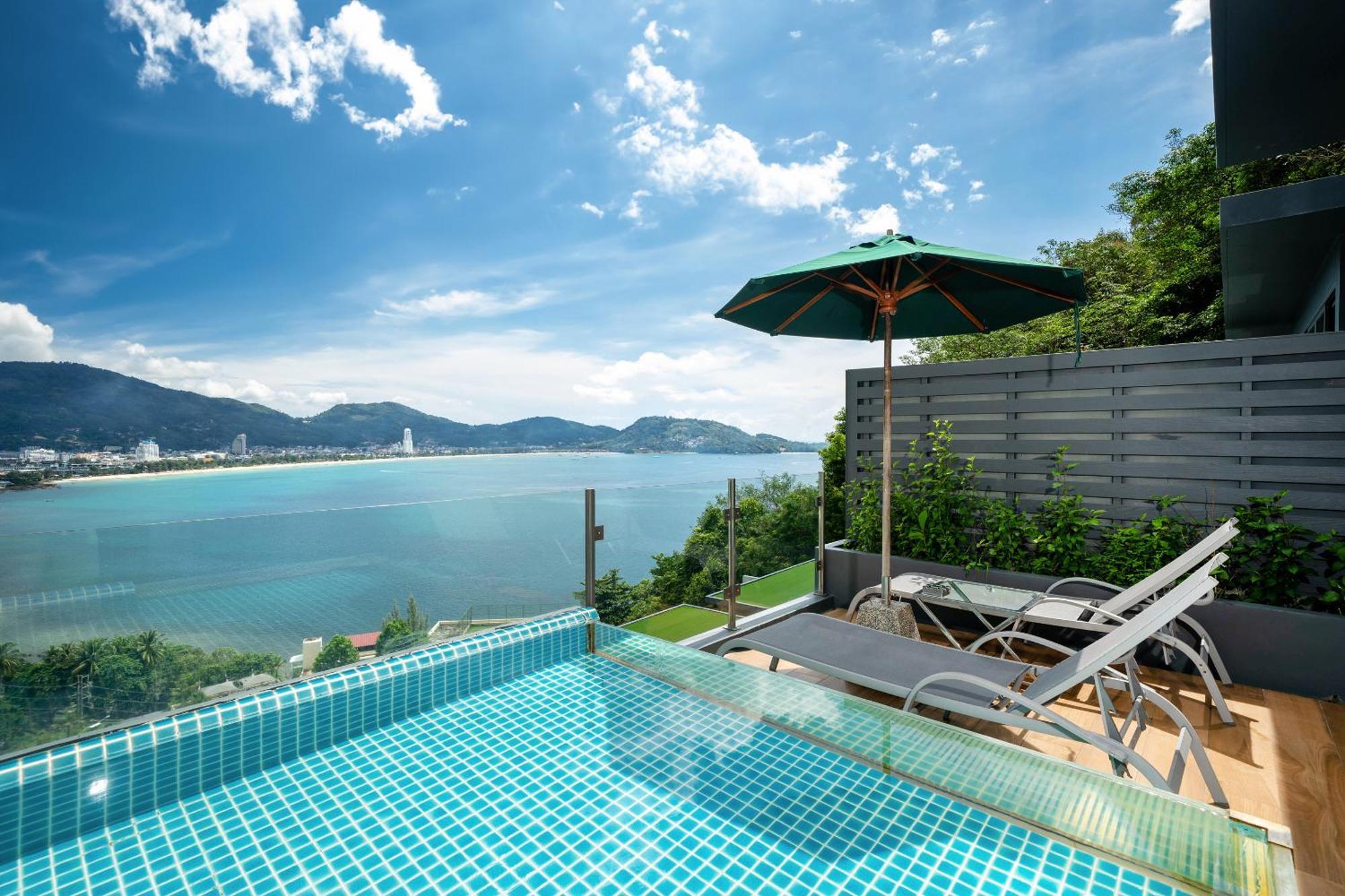 Indochine Resort And Villas - Sha Extra Plus Patong Екстер'єр фото View of the Andaman Sea from the pool of a villa at the resort